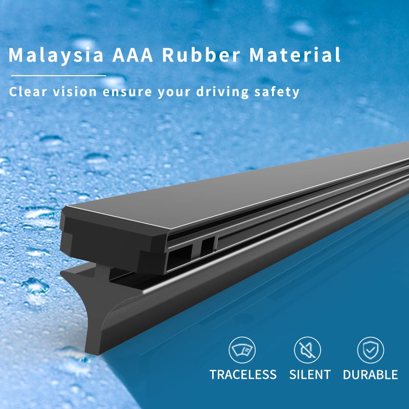 ASLAM Wiper Blade Refills 26"+18" for 2010-2014 Honda Insight and 2015-2018 Nissan Murano Original Mitsuba Hybrid Windshield Wipers(1 Pair) - Image 4